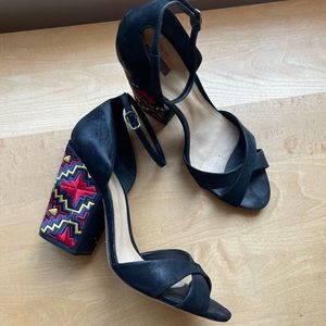 SLINGBACK SCHUTZ SUEDE LEATHER HEELS SIZE 10